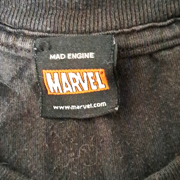 Marvel Mad Engine Punisher tee XL vintage graphic black & white EUC - Picture 3 of 4